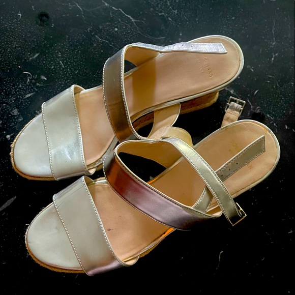 Cole Haan Cork Wedge Heels - Picture 2 of 4